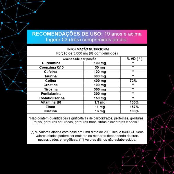 Imagem de Kit 2x Suplemento Alimentar Krypton Mind Performance - Com Coenzima Q10, Cafeína, Taurina e Creatina - 90 Comprimidos