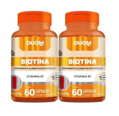 Imagem de Kit 2x Suplemento Biotina Com 60 Cápsulas - Duom