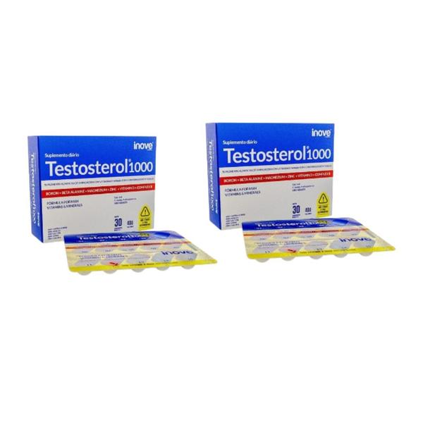 Imagem de Kit 2x Suplemento Testosterol 1000 30 Comprimidos - Inove