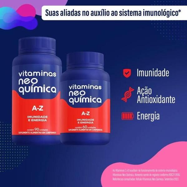 Imagem de Kit 2x Suplemento Vitamínico AZ C/60 Cpr - Neo Quimica