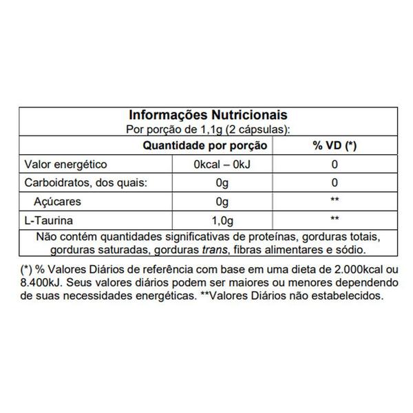 Imagem de Kit 2X Taurine 60 capsulas  Vitafor