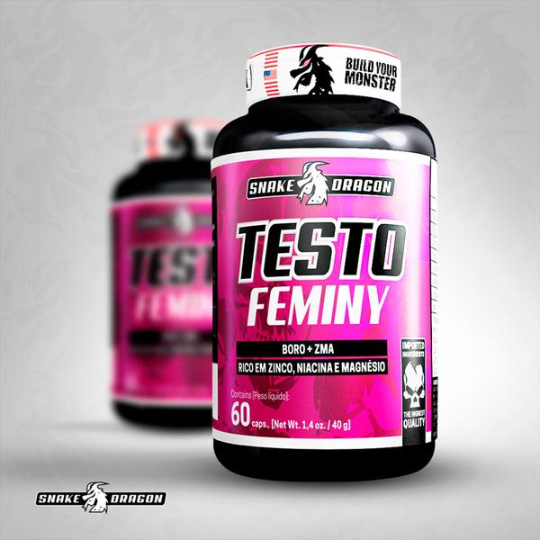 Imagem de Kit 2x Testo Feminino 60 Capsulas Suplemento Natural Para Crescimento Muscular Vitaminas e Minerais Premium Importado