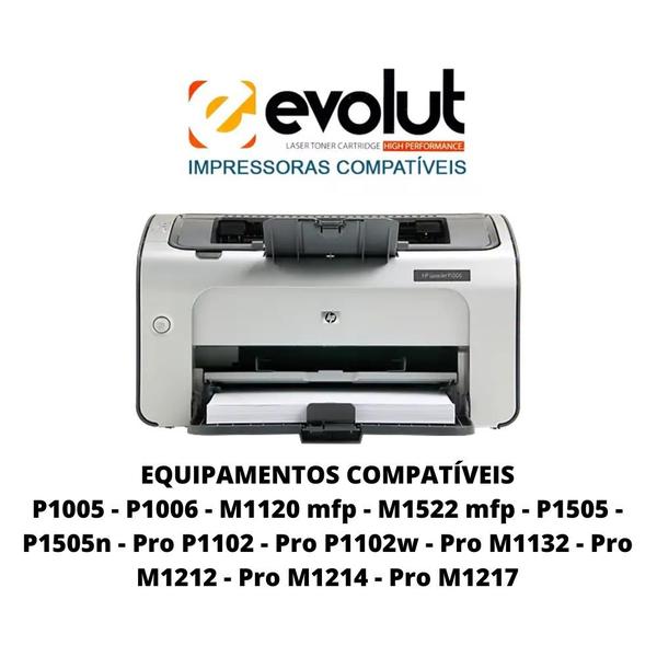 Imagem de Kit 2X Toner Compatível 435a 436a 285a P/ P1102w M1120 M1132