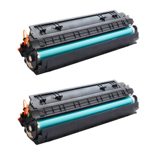 Imagem de Kit 2x Toner Compatível CE285A 285 para M1130 M1132 M1210 M1212 M1212nf P1102w 1102w 1130 1132 Preto 1.800