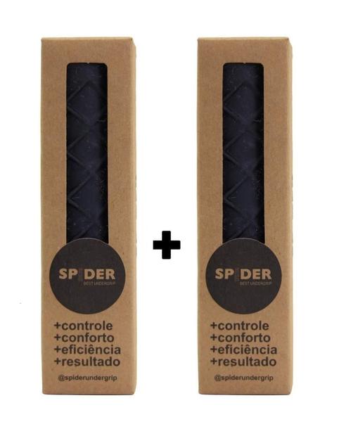 Imagem de Kit 2x Undergrip Spider Grip De Borracha Beach Tennis Padel Preto