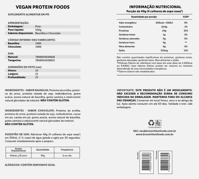 Imagem de KIT 2x Vegan Protein 500g + 2x PREMIUM Creatina 100g + 2x BCAA Fit Foods 100g + 2x Coqueteleira - BRN FOODS