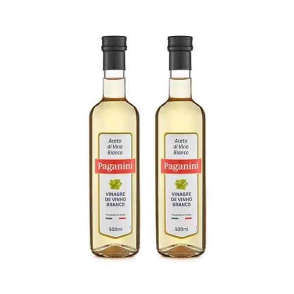 Imagem de Kit 2X: Vinagre De Vinho Branco Italiano Paganini 500Ml