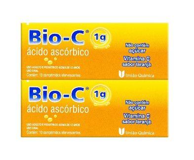 Imagem de Kit 2x Vitamina C Bio-C Com 10 Comp - União Química