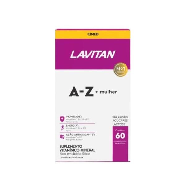 Imagem de Kit 2x Vitamina Lavitan A-Z Mulher 60 Comprimidos - CIMED