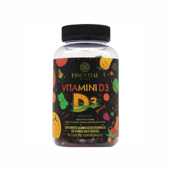 Kit 2X: Vitamini D Essential Nutrition 60 Gomas Imagem de Kit 2X: Vitamini D Essential Nutrition 60 Gomas