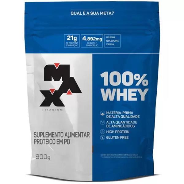 Imagem de Kit 2x Whey 100% Pure Concentrado Refil 900g- MAXTITANIUM