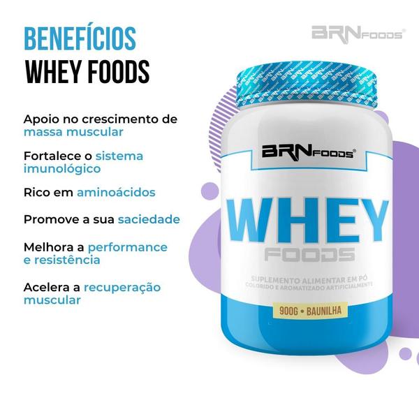 Imagem de Kit 2x Whey Foods 900g  BRNFOODS