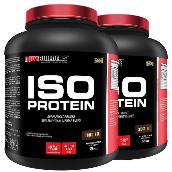 Imagem de Kit 2X Whey Iso Protein 2Kg Chocolate - Bodybuilders