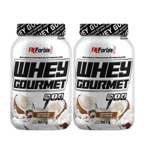 Imagem de Kit 2X Whey Protein Gourmet 907g Pote - FN Forbis Nutrition