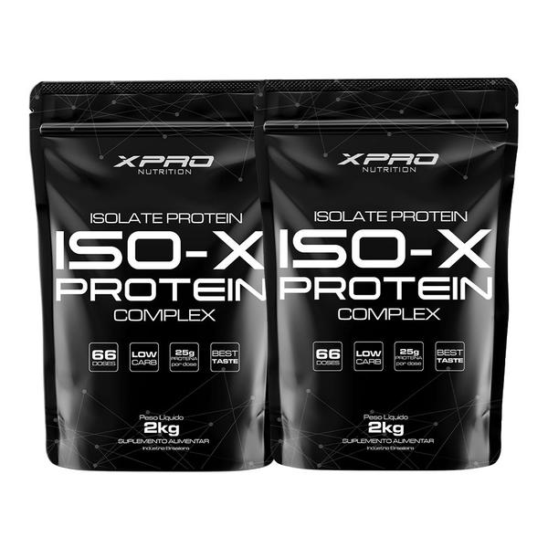Kit 2x Whey Protein Iso - X Protein Complex 2kg - XPRO Nutrition Imagem de Kit 2x Whey Protein Iso - X Protein Complex 2kg - XPRO Nutrition