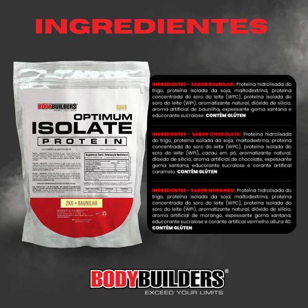 Imagem de Kit 2x Whey Protein Optimum Isolate Refil 2kg - Kit para Ganho de Massa Muscular e Resistência- Bodybuilders