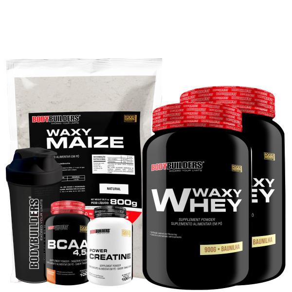 KIT 2x Whey Protein Waxy Whey 900g + BCAA 4,5 100g + POWER Creatina 100g + Waxy Maize 800g... KIT 2x Whey Protein Waxy Whey 900g + BCAA 4,5 100g + POWER Creatina 100g + Waxy Maize 800g...