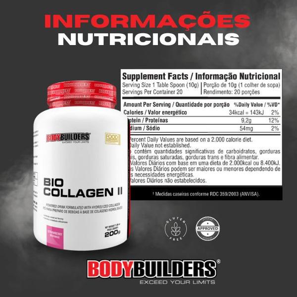 Imagem de Kit 2x Whey Protein Waxy Whey 900g + Bio Colagen II 200g + BCAA 100g + 2x Coqueteleira - Bodybuilders