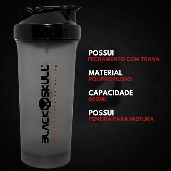 Imagem de Kit 2x Whey Turbo + 2x Creatina 150g + Pré-Treino BOPE 150g + Thermo Flame Termogênico 120 Tabletes+ 2x Coqueteleira - Black Skull