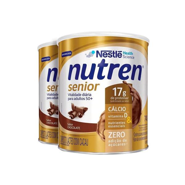 Imagem de Kit 2x740g Nutren Senior Chocolate