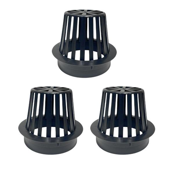 Kit 3 Abacaxi Hemisférico Ralo Anti Folhas 100mm Plástico Calha - FICONE & REIS Imagem de Kit 3 Abacaxi Hemisférico Ralo Anti Folhas 100mm Plástico Calha