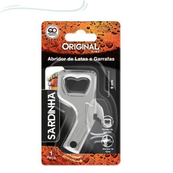 Imagem de Kit 3 abridor de garrafa/lata sardinha 9cm inox original