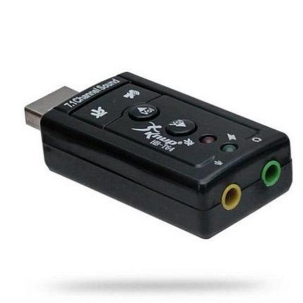 Kit 3 Adaptador Placa De Som 7.1 Usb Conexão P2 Knup Hb-T64 Imagem de Kit 3 Adaptador Placa De Som 7.1 Usb Conexão P2 Knup Hb-T64
