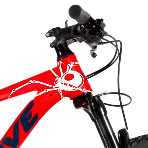 Imagem de Kit 3 Adesivo Aranha Branca Para Carro Moto E Bicicleta