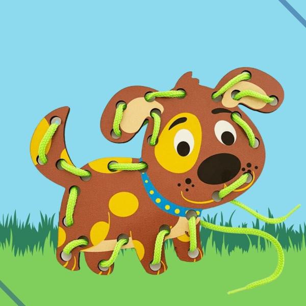 Kit 3 Alinhavo Bicho Animal Brinquedo Educativo Mdf E Cordão - K&F Imagem de Kit 3 Alinhavo Bicho Animal Brinquedo Educativo Mdf E Cordão