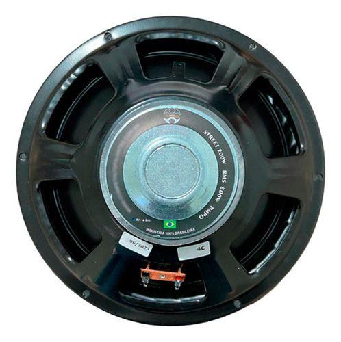 Imagem de Kit 3 alto falantes compet subwoofer 12 pol 200w 4 ohms preto chapa