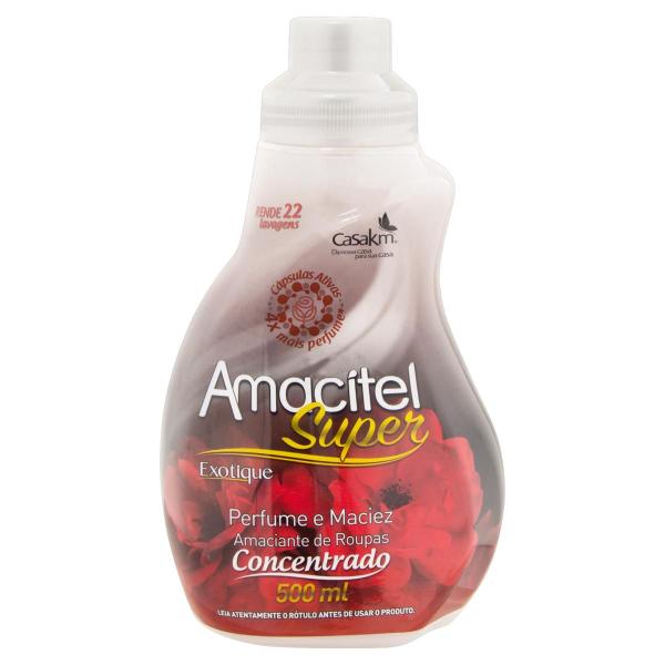 Imagem de Kit 3 Amaciante Concentrado Amacitel Super Cheiroso 500ml