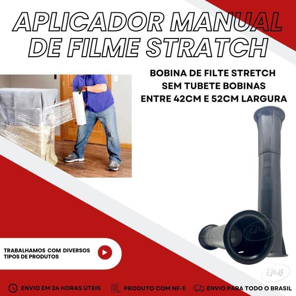 Imagem de Kit 3 Aplicadores Manual Para Filme Stretch Rolo Sem Tubete