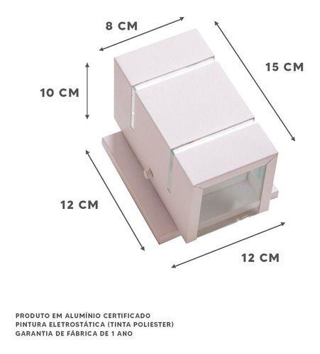 Imagem de Kit 3 Arandela 2 Focos 2 Frisos C/base Externa Parede Ar1512