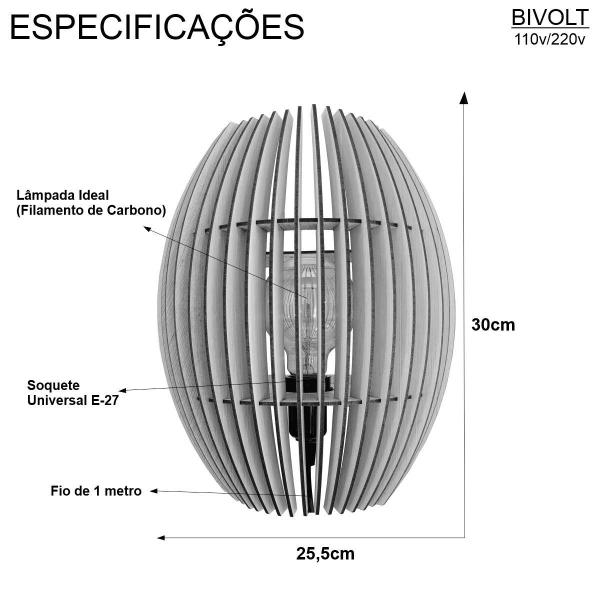 Imagem de Kit 3 Arandela Para Área Externa ou Interna De Madeira Retrô