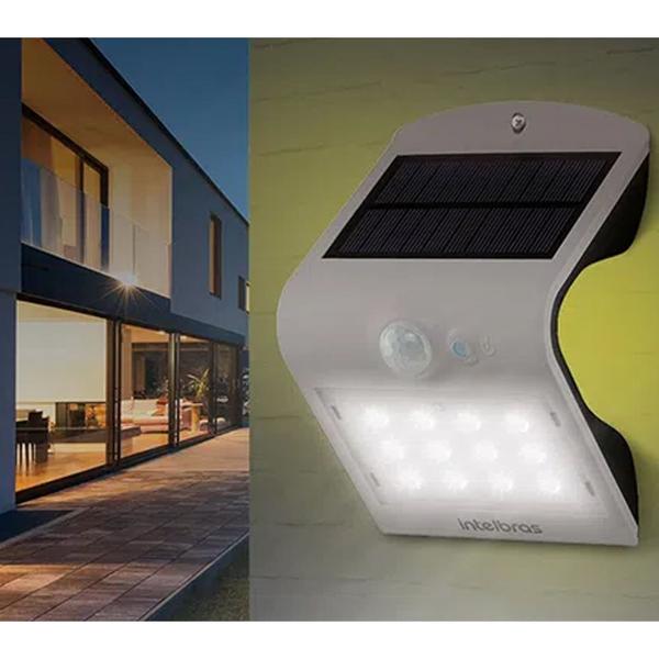 Imagem de Kit 3 Arandelas Solar Integrada Asi 220 para Parede Externa Luz Branca Intelbras