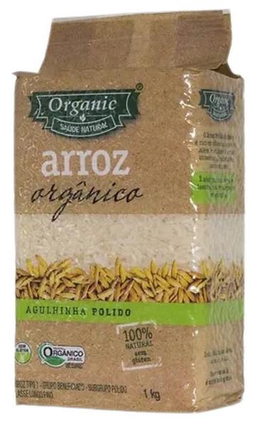 Kit 3 Arroz Agulhinha Polido Orgânico Organic 1Kg Imagem de Kit 3 Arroz Agulhinha Polido Orgânico Organic 1Kg