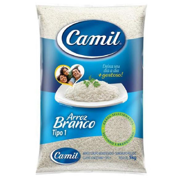 Imagem de Kit 3 Arroz Camil Tp1 Longo Fino 5-Kilo Pc.