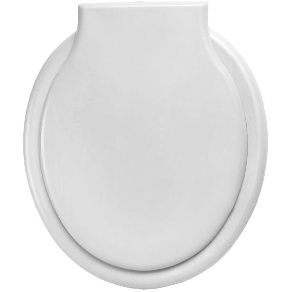 Imagem de Kit 3 Assento Para Vaso Sanitário Oval Universal Branco Roma Alumasa