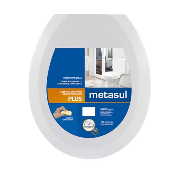 Imagem de Kit 3 Assento Sanitário Plus Almofadado Branco