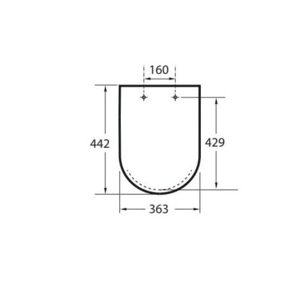 Imagem de Kit 3 Assentos com Queda Amortecida Debba Classic/square Roca Branco