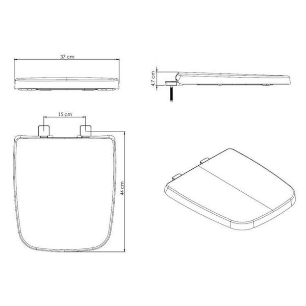 Imagem de Kit 3 Assentos Original Termofixo Soft Close Boss Incepa Onix