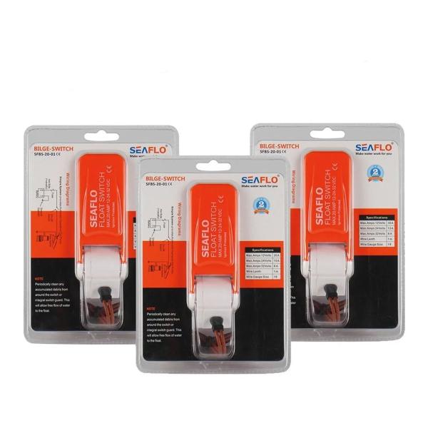 Kit 3 Automático Seaflo para Bombas de Porão Até 20 Amp Imagem de Kit 3 Automático Seaflo para Bombas de Porão Até 20 Amp
