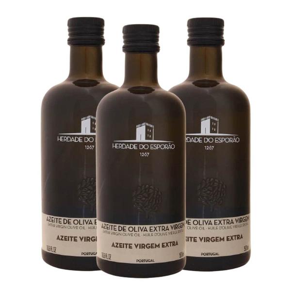 Kit 3 Azeites Herdade do Esporão Extra Virgem 500ml Imagem de Kit 3 Azeites Herdade do Esporão Extra Virgem 500ml