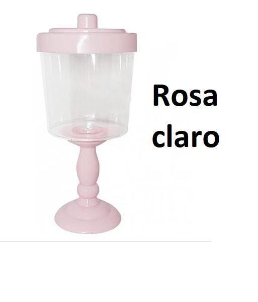 Imagem de Kit 3 Baleiros Decorativo Rosa Claro Com Suporte Resistente