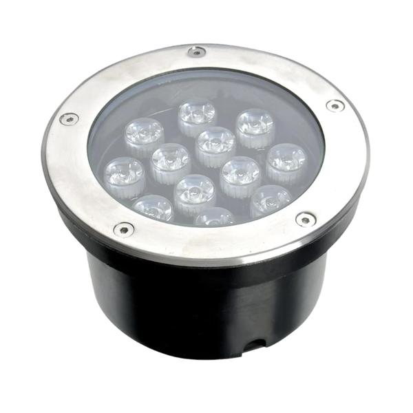 Imagem de Kit 3 Balizador Led 12w Luminária Solo Piso Branco Frio