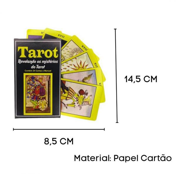 Imagem de Kit 3 Baralhos Revelando Os Mistérios Do Tarot 24 Cartas