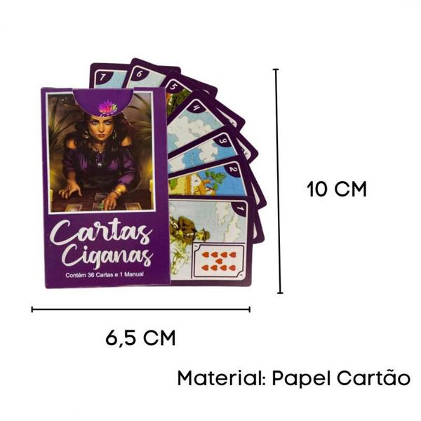 Kit 3 Baralhos Tarot Cartas Ciganas Roxo com 36 Cartas - META ATACADO Imagem de Kit 3 Baralhos Tarot Cartas Ciganas Roxo com 36 Cartas