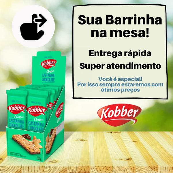 Imagem de Kit 3 Barra De Cereais Kobber Classic Caixa C/12un Castanha