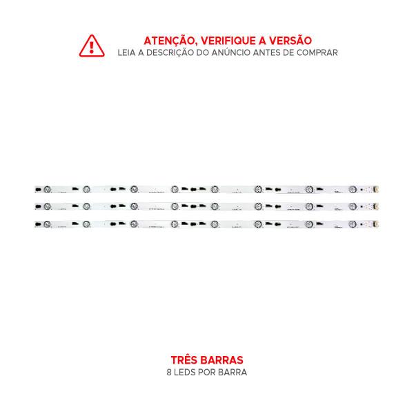 Imagem de Kit 3 Barras Led Tv Barramento L40s4700fs 40f3800 L40s4700