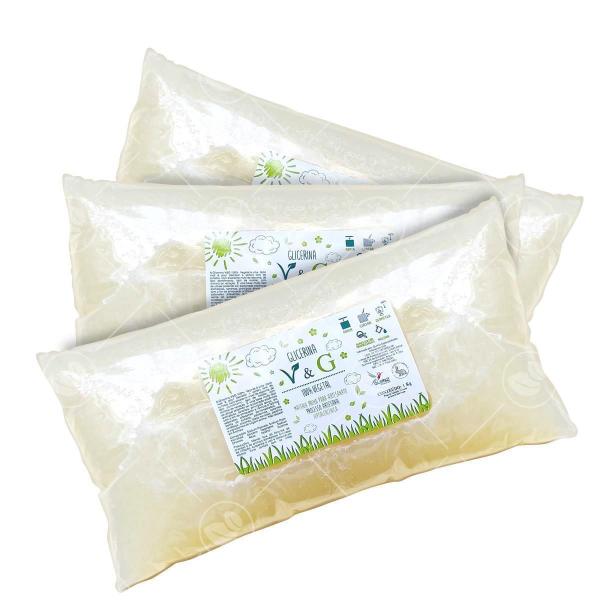 Imagem de Kit 3 Base Sabonete Vegetal Transparente Vegana 1 Kg